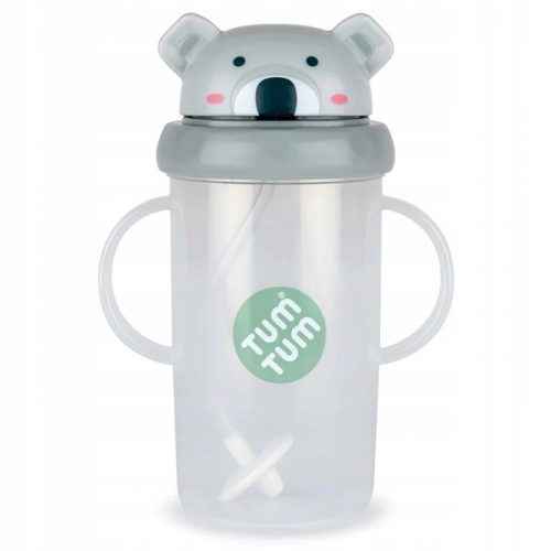  Tum Tum üveg szívószállal gyerekeknek Koala Kev 300 ml