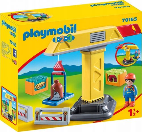  Playmobil 1.2.3 70165 Építőipari daru