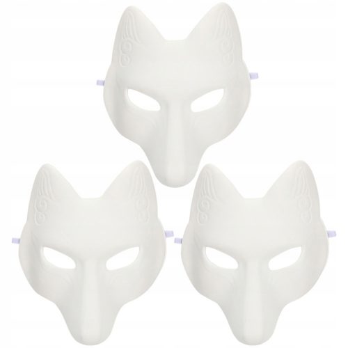 3db Masquerade Blank Mask Fox Mask jelmez