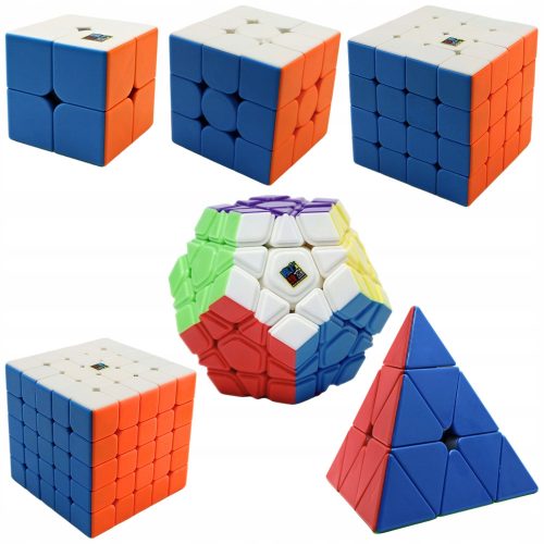  Kockakészlet 2x2 + 3x3 + 4x4 + 5x5 + Piramis + Megaminx GYORS + INGYENES