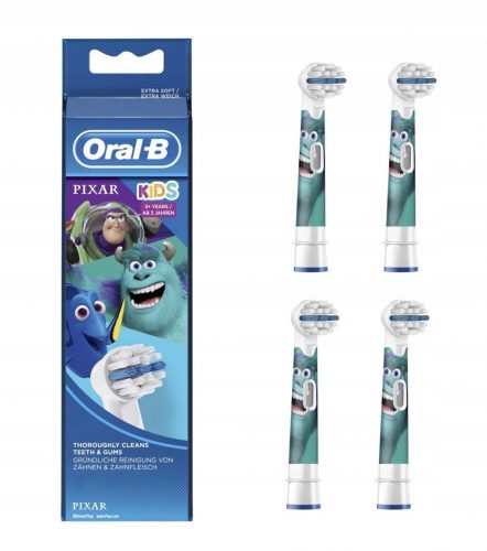  Eredeti Oral-B Pixar gyermek fogkefefej (4 db)