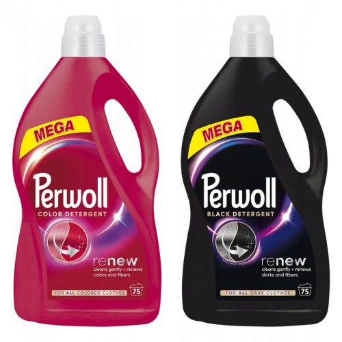  Perwoll Renew Black Color mosófolyadék fekete és színes mosáshoz 2x3,75l 150