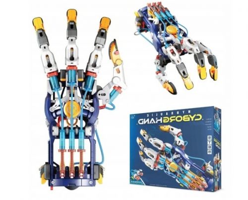  HIDRAULIKUS CYBORGA KÉZI INTERAKTÍV OKTATÓJÁTÉK ROBOT FIÚKNAK + Füldoboz 30 cm x 23 cm x 10 cm 320 g/m² 20 db.