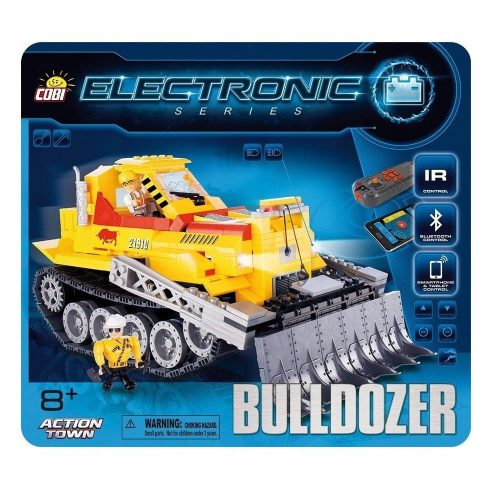  Cobi Action Town Electronic Bulldozer blokkok Bluetooth 21910-el