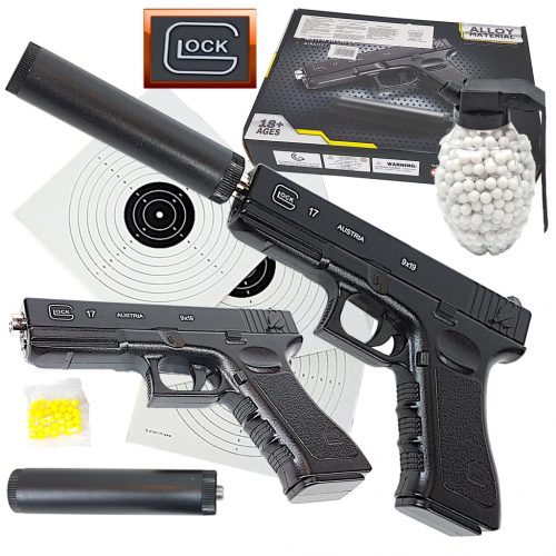  Glock 17 100% fém POLICE BALL GUNG