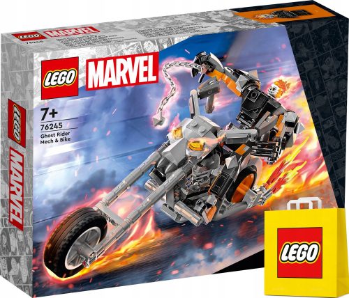  LEGO Super Heroes 76245 Scary Rider - mech és motor + VP LEGO papírzacskó közepes 41cmx34cmx11cm AJÁNDÉKTÁSKA