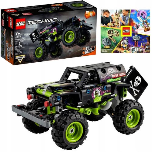  LEGO Technic Monster Jam Grave Digger 42118 + LEGO KATALÓGUS 2024 ÚJ