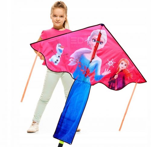 NAGY ELSA Frozen KITE, HATALMAS, 3 méterig, MEGERŐSÍTETT