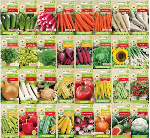  Gazdag magkészlet tavaszi zöldségekhez 32 FAJTÁBAN