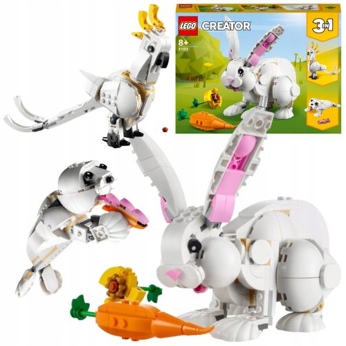  LEGO Creator 399331 Lego építőkockák 3 az 1-ben madár nyúl nyuszi nyuszi játék fehér