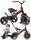  Qplay Tricycle Tricycle Fekete, piros