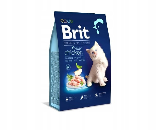  BRIT Dry Premium Kitten táp csirkehússal 8kg