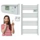  Elektromos fürdőszobai radiátor ELEKTROMOS RADIATOR LÉTRA LUX LCD 500W LUX 500 W 550 x 980 mm fehér