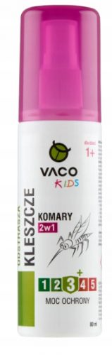  VACO KIDS Folyadék kullancsok, szúnyogok és legyek ellen gyerekeknek (pumpás spray, 1 éves kortól) - 80 ml