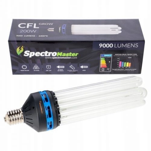  Spectromaster 200 W CFL izzó növények termesztéséhez