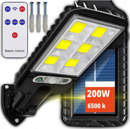  Led Light utcai lámpa 200 W 6000 lm napelemes