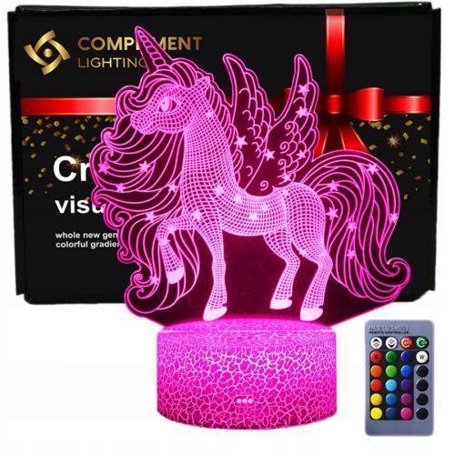  3D LED USB éjszakai lámpa UNICORN UNICORN