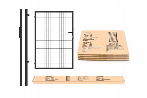 DUOS BOX METFENCE WICKET 1700X900, RAL 7016 SZÍN