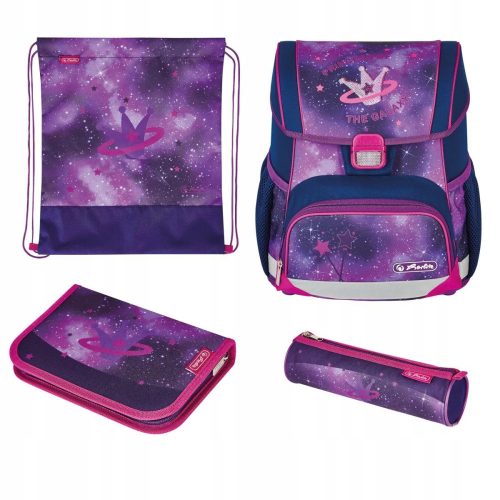  Herlitz Loop Plus Galaxy Princess iskolai hátizsák