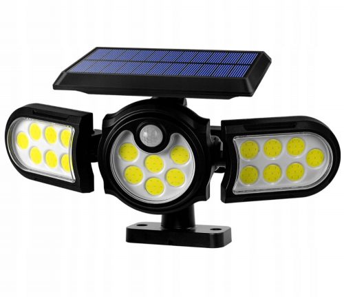  Utcai lámpa ERŐS SOLAR LED KÜLTÉRI UTCA LÁMPA 3 az 1-ben 148 W 6000 lm napenergiával