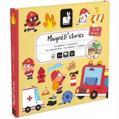  Mágneses puzzle Firefighters Magneti'stories 3+ JANOD