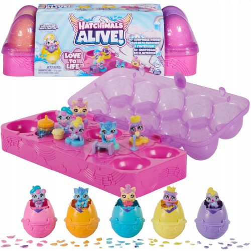  Hatchimals Alive! Love to Live 5 tojásfigura és kiegészítők