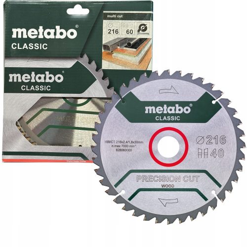  Metabo HW/CT vágótárcsa 216x30, 40 WZ 5