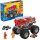  Hot Wheels Monster Trucks Mega – megépíthető jármű 5 riasztóval + ATV buggy készlet HHD19