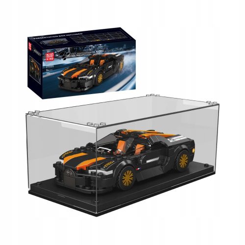  Autó Bugatti Chiron 300+ + doboz - Blocks 27055 MOLD KING 386 db. MŰSZAKI