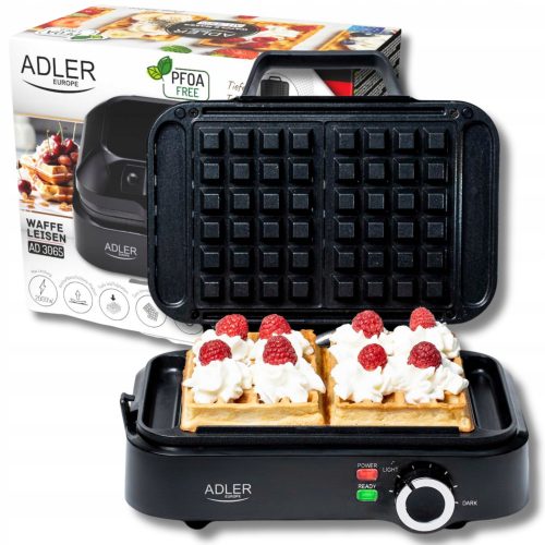  ADLER EUROPE AD 3065 gofrisütő 2000 W fekete