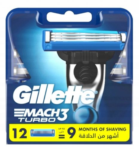  Gillette Mach3 Turbo csere pengebetétek (12 db)