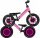  Qplay Balance Bike 12" fekete, rózsaszín