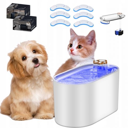  Cat Fountain Dog Waterer 3L Automata Silent 30dB + 6 szűrő