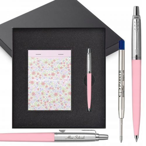  Parker kék visszahúzható golyóstoll + Notes A6 Oxford Multicolor