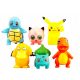  6X POKEMON FIGURÁK SZETT PIKACHU, BULBASAUR, CHARMANDER, SQUIRTLE, PSYDUCK