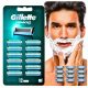  Gillette Mach 3 penge utántöltő Mach3 borotvához 12 db hatékony