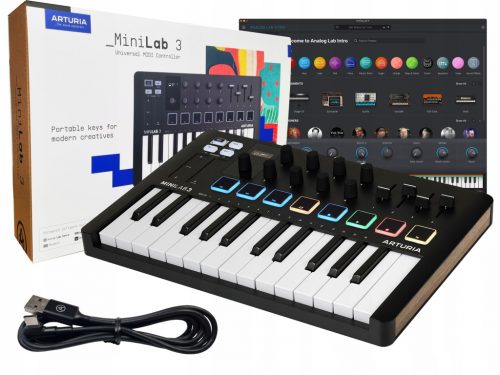  Arturia MiniLab 3 kontroller fekete