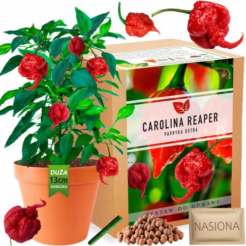  Carolina Reaper HP22B Pirospaprika magvak XXL termesztési készlet Nagyon fűszeres