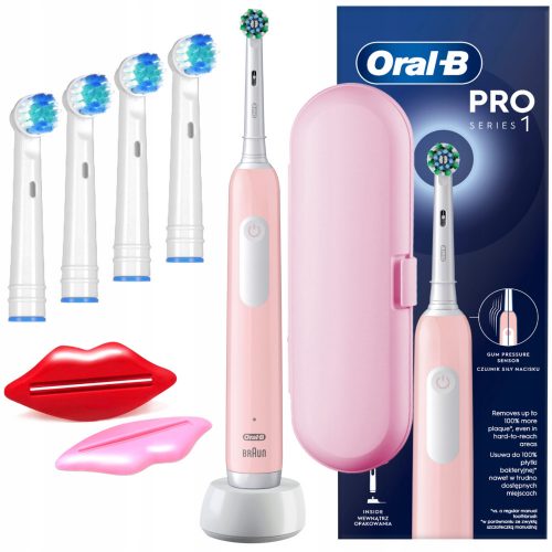  Oral-B Pro 1 Pink Cross Action forgó elektromos fogkefe + 3 egyéb termék