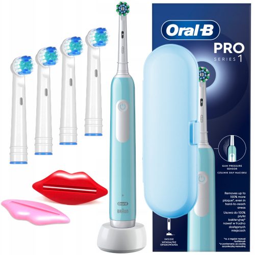  Oral-B Pro Series 1 kék forgó elektromos fogkefe tokkal