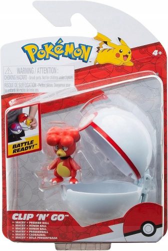  POKEMON FIGURE MAGBY ÉS MINIMELNÖRI BALL Clip 'N' GO PKW3139