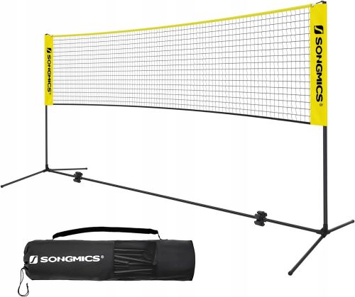 SONGMICS hordozható tollaslabda háló SONGMICS 3m x 107, 120 és 155 cm