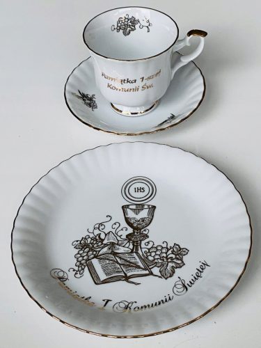  Az első szentáldozás emléktárgya, Chodzież porcelán