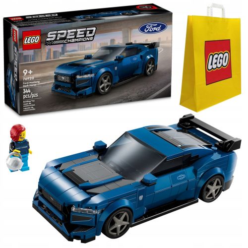  LEGO Speed Champions 76920 Ford Mustang Dark Horse + LEGO 6315792 VP PAPÍRTÁSKA KÖZEPES M 34X41X10 TE