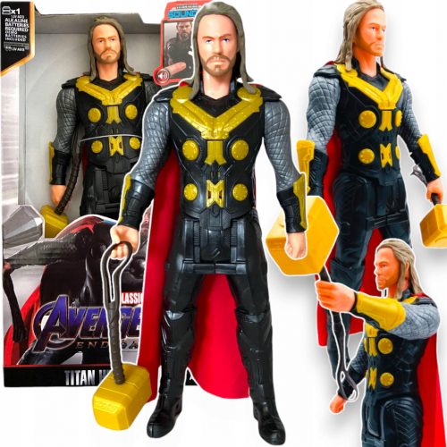  AVENGERS NAGY THOR FIGURA 30 cm-es HANGFÉNY INTERAKTIV HAMMER HŐS