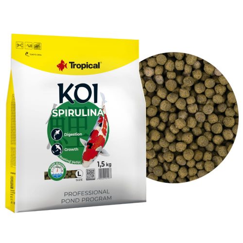  Tropical Koi Spirulina Pellet L haleledel 1,5 kg