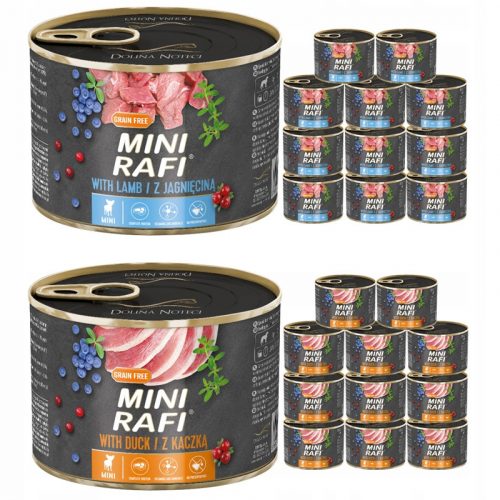  24x Rafi Mini Nedves kutyaeledel ízek keveréke 185g