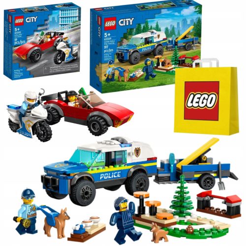  LEGO City 60369 Rendőrkutya-kiképzés a terepen + 2 egyéb termék