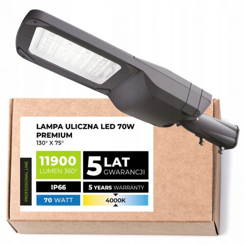  Utcai lámpa LLS 70 W 11900 lm hálózati tápellátással