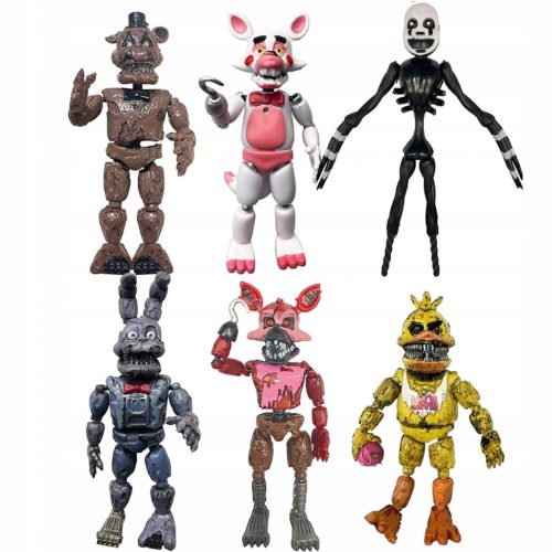  ÖT ÉJSZAKA A FREDDY'S FNAF-BAN ÁBRA 6 DB Nightmarionne+Funtime Foxy (FW)